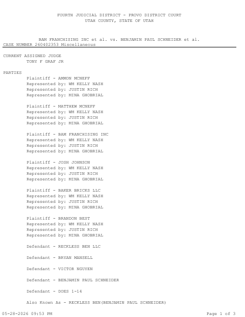 First-page preview of the filing receipt